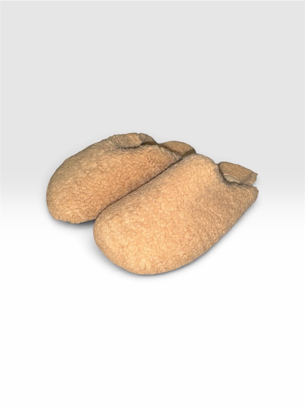 Cozy Sherpa women’s  Slip-On Slippers in Camel